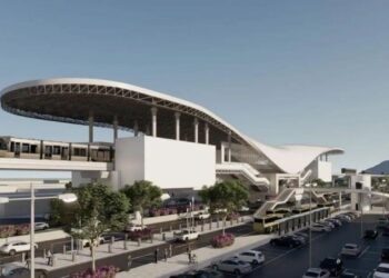 Maqueta de la estación Paseo la Fe que estará incluida en la línea 6.