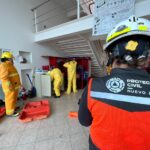 En punto de las 11:00 horas se realizó el ensayo de contingencia.