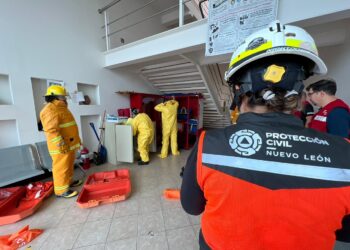 En punto de las 11:00 horas se realizó el ensayo de contingencia.