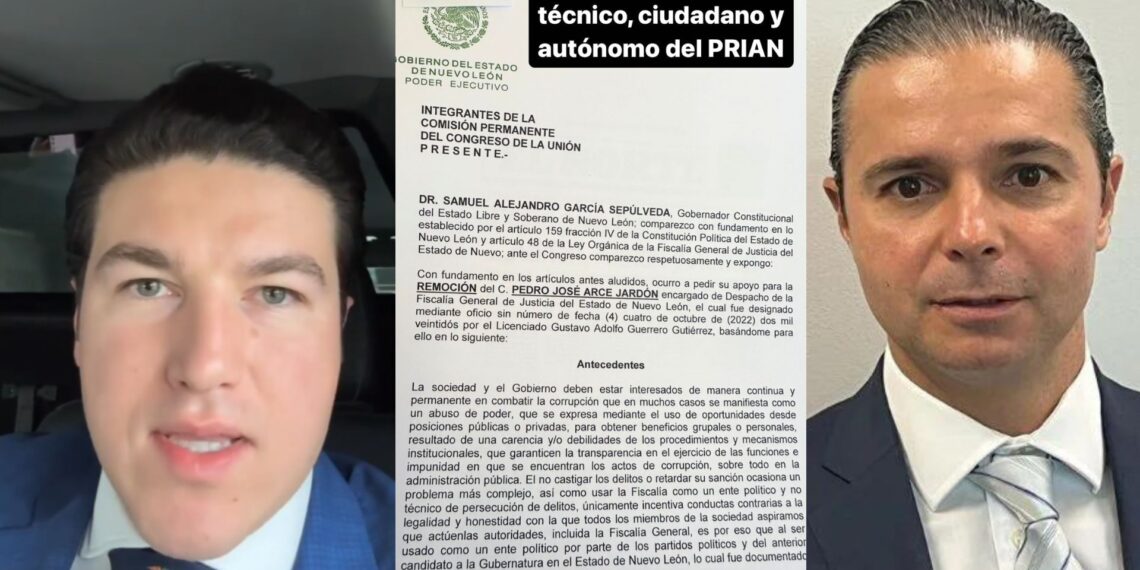 Samuel García pide destitución de Fiscal