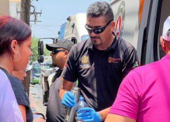 Protección Civil realiza operativo de hidratación