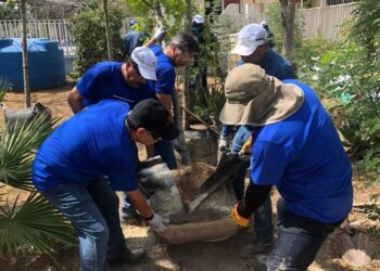 Rehabilita Kandelium escuela en García