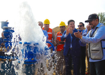 Llega el agua del Cuchillo II a Monterrey