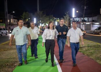 Iluminan ruta segura en Guadalupe