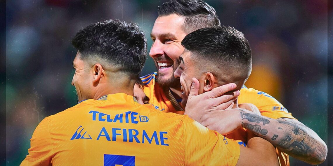 Doblete de Brunetta y Tigres golea a Santos