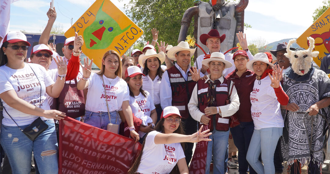 Waldo y Judith recorren 24 municipios en 30 días