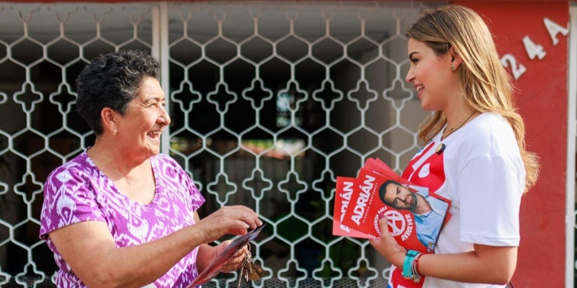 Confirma Lorena de la Garza buen ánimo de los vecinos porque ofrece soluciones reales a los retos del sur de Monterrey.