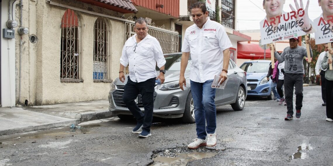 Prepara Arturo Benavides plan anti baches en Guadalupe