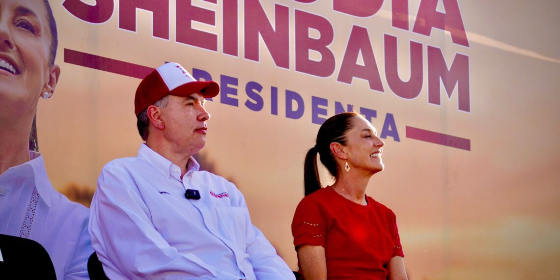 Resaltan Waldo Fernández y Judith Díaz logros de Claudia Sheinbaum durante primer mes de campaña