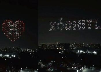 “Dan triunfo” a Xóchitl con espectáculo de drones