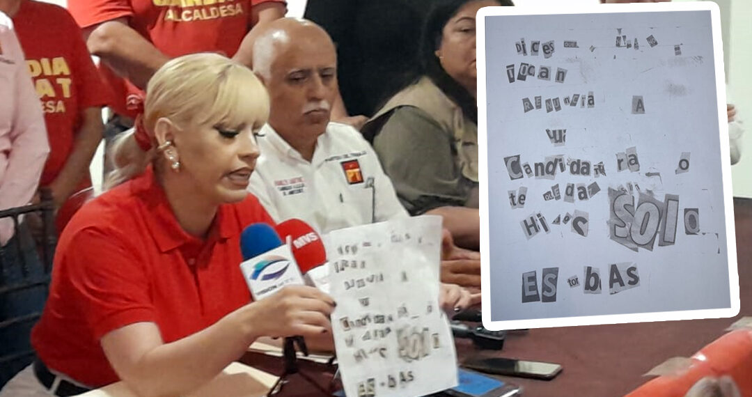 Denuncia Claudia Garza T. amenazas en campaña