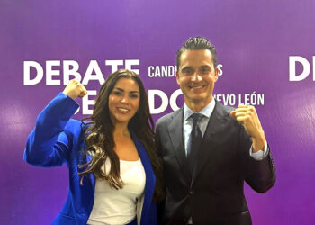 Sorprenden en  debate Karina Barrón y Fernando Margáin