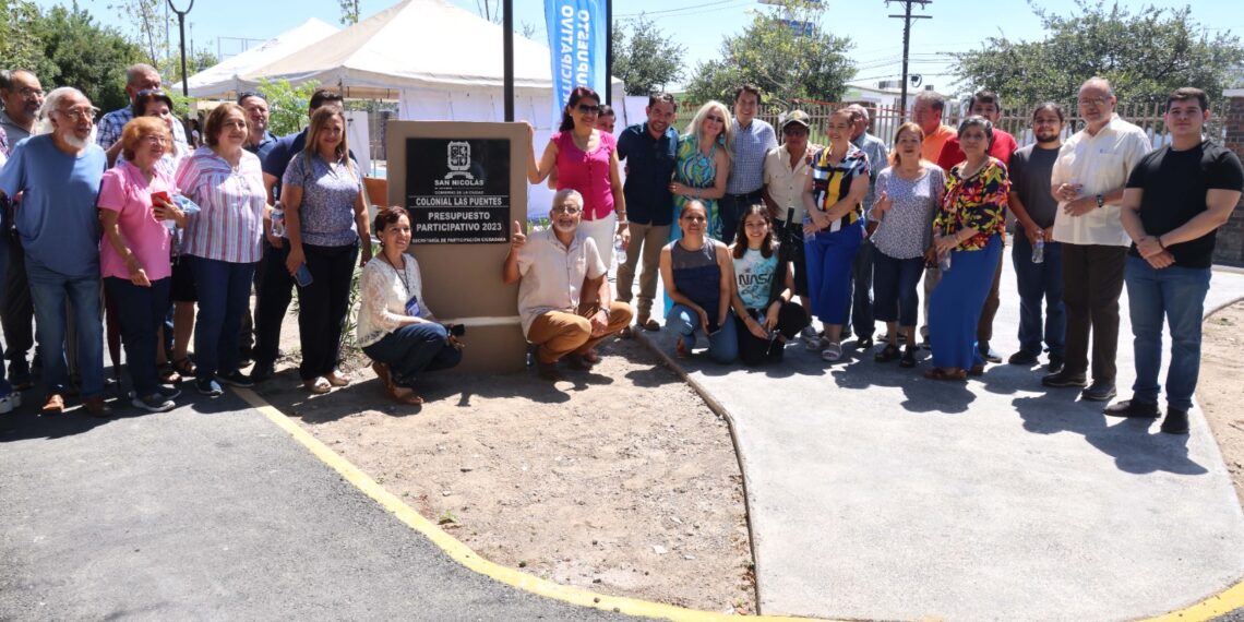 Rehabilitan plaza pública en San Nicolás con Presupuesto Participativo