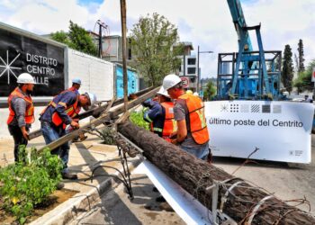 Centrito Valle queda libre de postes