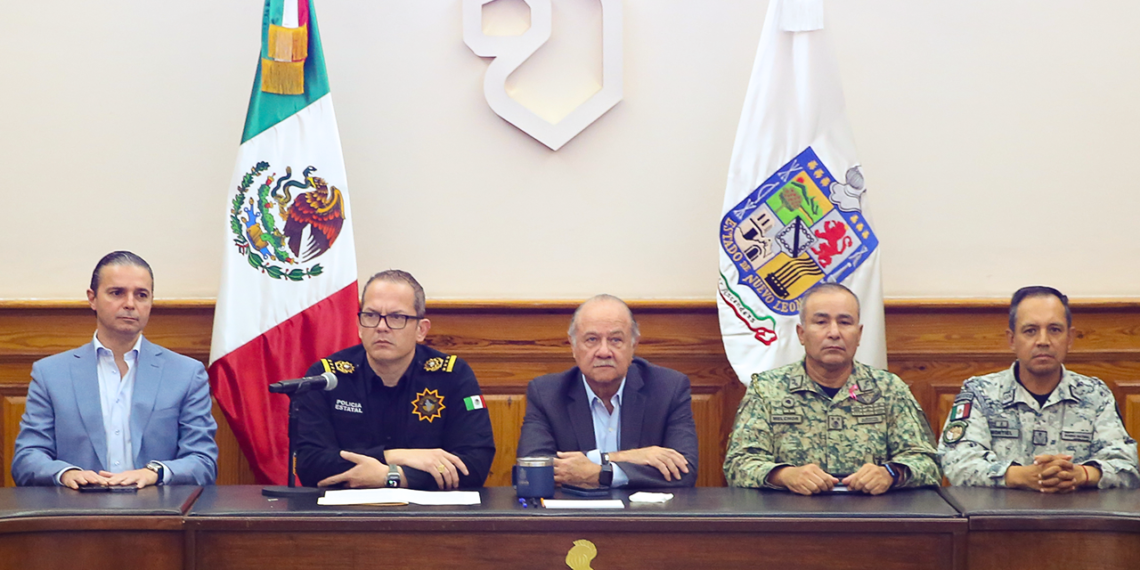 Mesa de Seguridad refuerza acciones para evitar la entrada de grupos criminales a Nuevo León