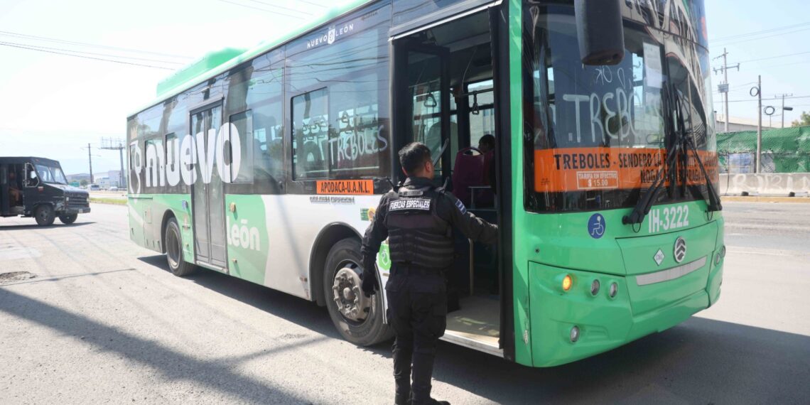 Refuerza San Nicolás la seguridad en el transporte público