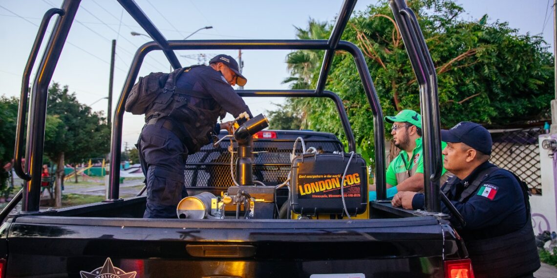 Adaptan patrullas para labores de fumigación en Guadalupe