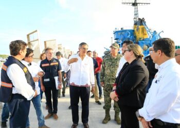 Supervisa gobernador de Tamaulipas avances del Puerto del Norte de Matamoros