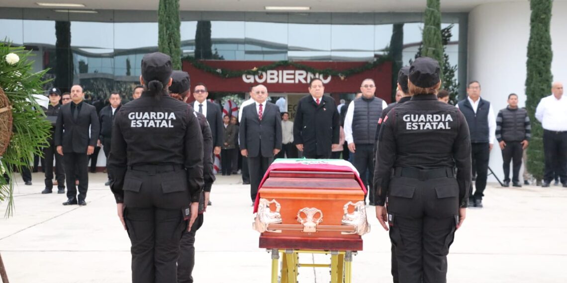 Despiden en Tamaulipas a Guardia Estatal caído en cumplimiento de su deber