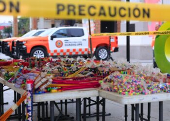 Decomisan 300 kilos de pirotecnia en Guadalupe