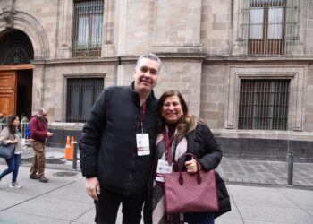 Waldo y Judith celebran 100 día de gobierno de Claudia Sheinbaum