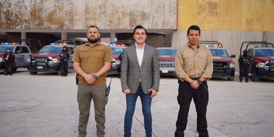Manuel Guerra Cavazos refuerza la vigilancia con 8 unidades nuevas en García