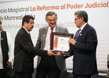 Ricardo Monreal expone en la UAT conferencia sobre la reforma al Poder Judicial