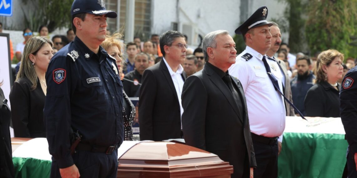 Rinde Gobierno de Guadalupe homenaje a policías caídos