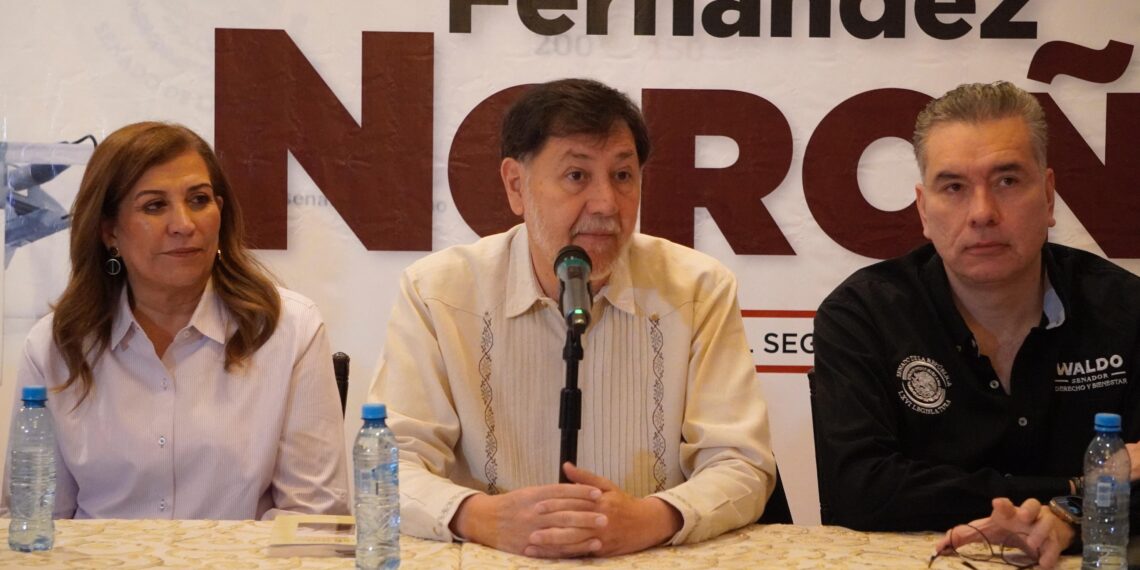 Adán Augusto y Fernández Noroña respaldan iniciativa para reforma judicial en NL