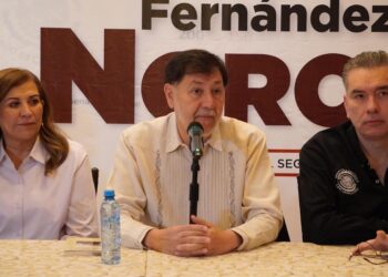 Adán Augusto y Fernández Noroña respaldan iniciativa para reforma judicial en NL