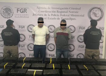 Detienen a dos hombres con 700 kilos de metanfetamina en Tamaulipas