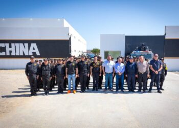 Entrega Samuel García nuevo destacamento de Fuerza Civil en China, Nuevo León