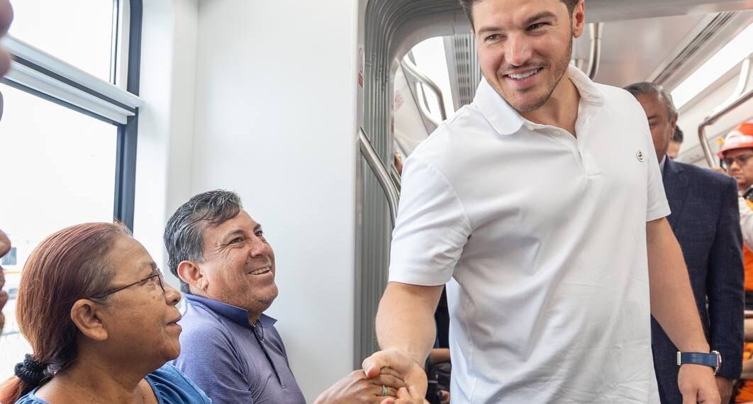 Samuel García pone en marcha nuevos trenes para modernizar la Línea 1 de Metrorrey
