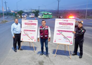 Manuel Guerra Cavazos implementa contraflujos en García para mejorar la movilidad