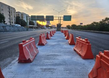 Guadalupe reporta listo carril de contraflujo