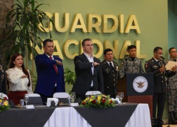Adrián de la Garza asiste al 6º aniversario de la Guardia Nacional