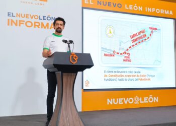 Anuncian cierre temporal del Carril Exprés por obras del Metro en Avenida Constitución