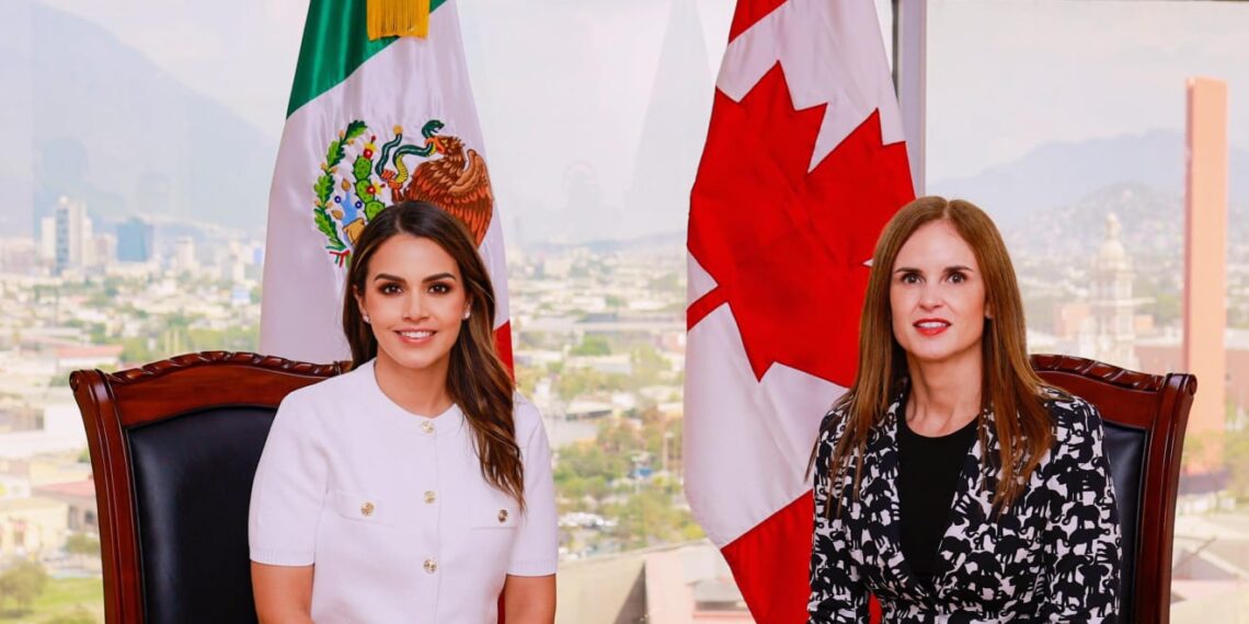 Lorena de la Garza se reúne con la Cónsul General de Canadá en Monterrey