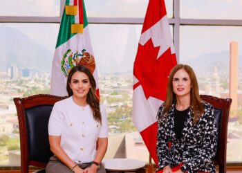 Lorena de la Garza se reúne con la Cónsul General de Canadá en Monterrey