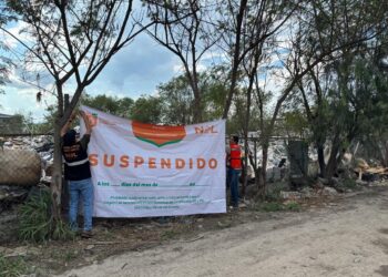División Ambiental suspende acopio ilegal de residuos en Escobedo