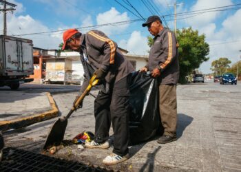 Guadalupe mantiene limpias las alcantarillas tras lluvias recientes