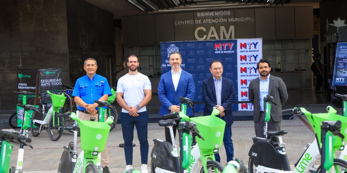 Monterrey estrena sistema de micromovilidad con scooters y bicis eléctricas