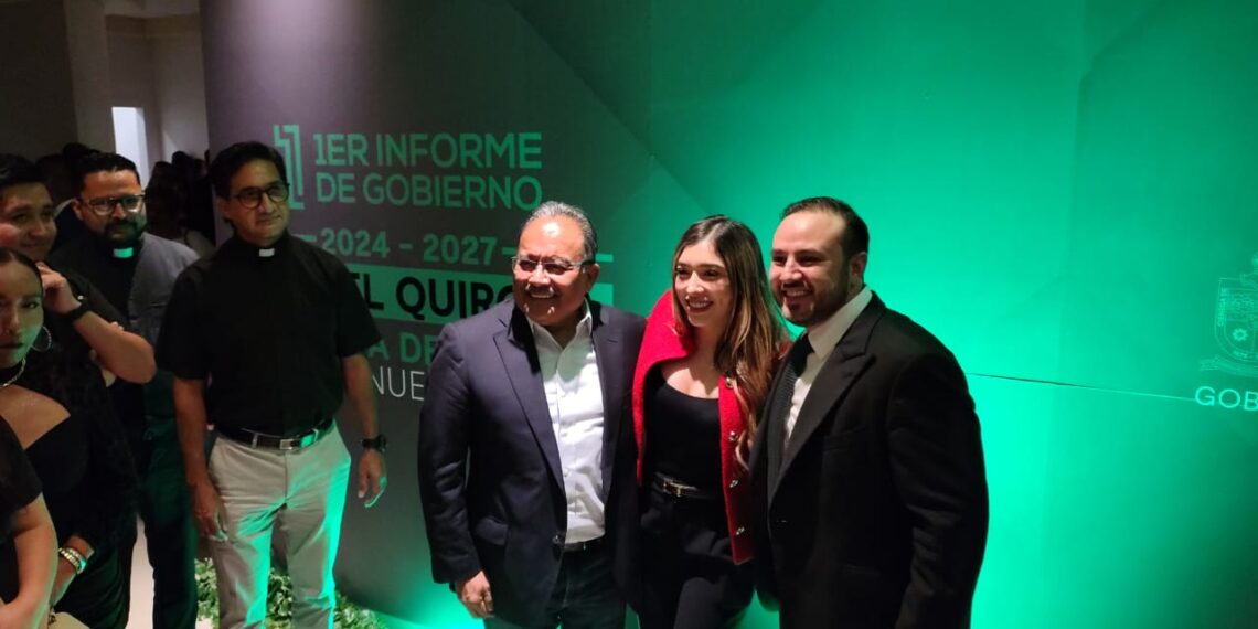 Miguel Quiroga rinde informe en Ciénega de Flores