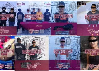 Caen 9 presuntos delincuentes en García