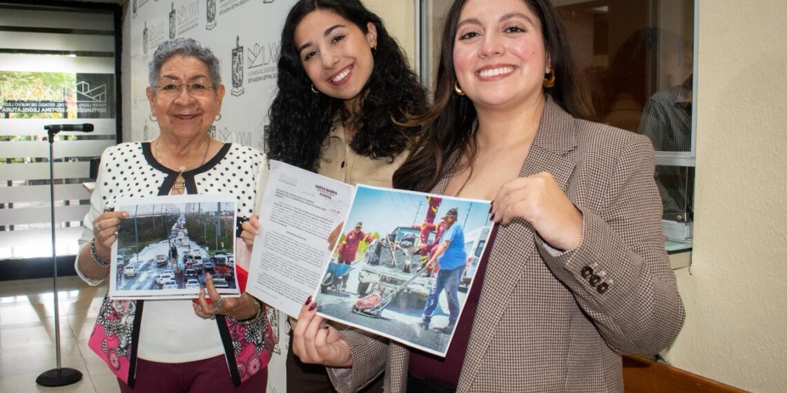 Alcaldesa y diputadas de Morena piden ampliación de la carretera estatal a Zuazua