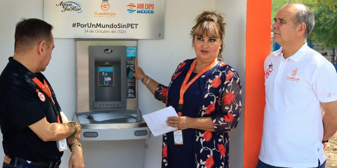 Guadalupe estrena bebedero ecológico gratuito para la ciudadanía