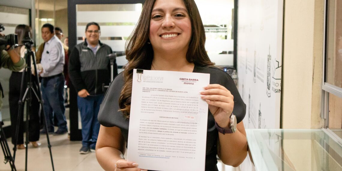 Greta Barra impulsa la primera Ley de Vivienda para Nuevo León