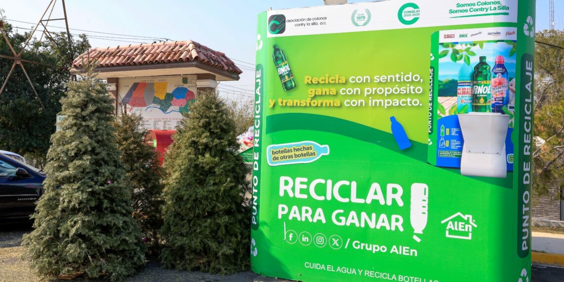 Guadalupe promueve reciclaje de pinos navideños con centros de acopio