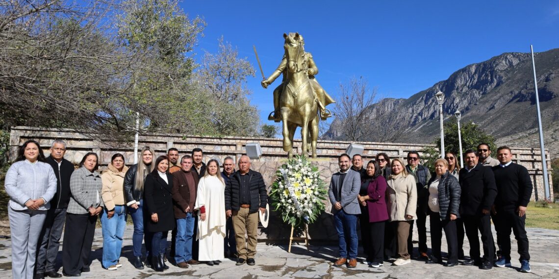 Escobedo y Galeana rinden homenaje al General Mariano Escobedo