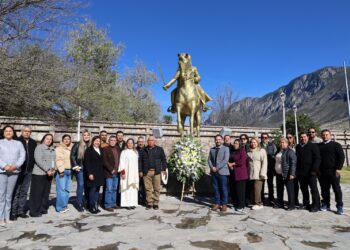 Escobedo y Galeana rinden homenaje al General Mariano Escobedo